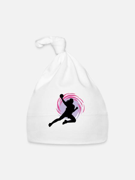 Eddy handball - Bonnet bio Bébé - blanc - Devant