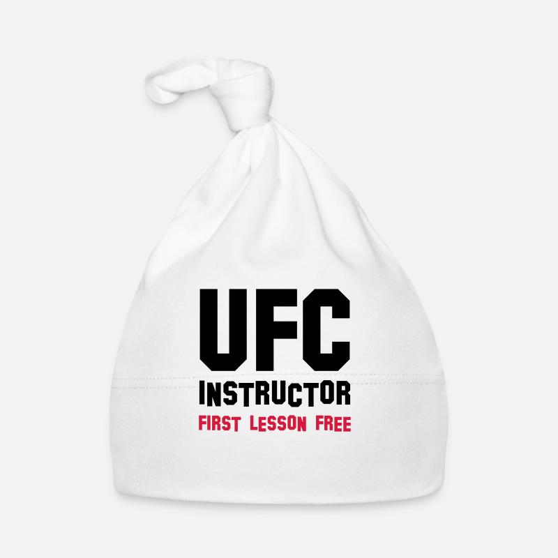 ufc instructor - Baby Bio-Mütze - Weiß