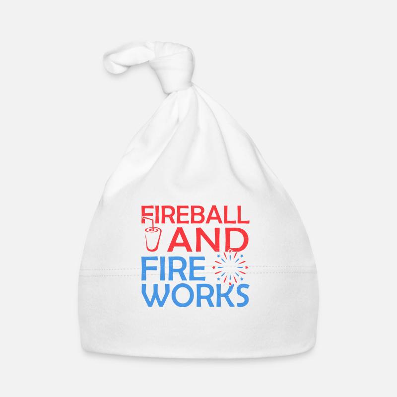 Fireball And Fireworks Organic Baby Cap