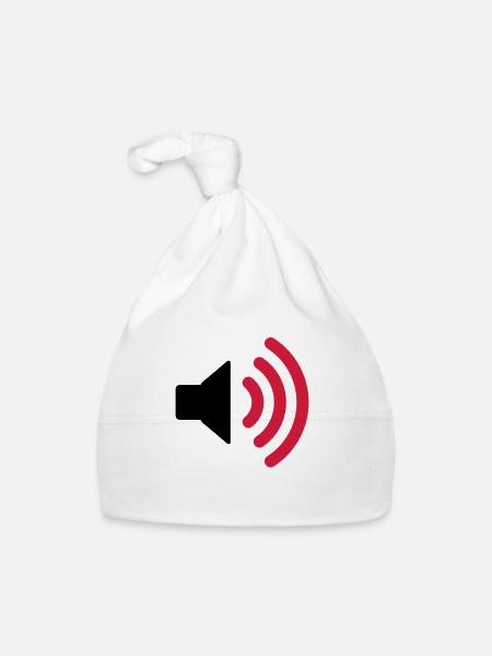 Musik - Speaker - Baby Bio-Mütze - Weiß - Vorne