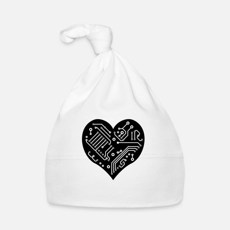 Technology Heart Organic Baby Cap