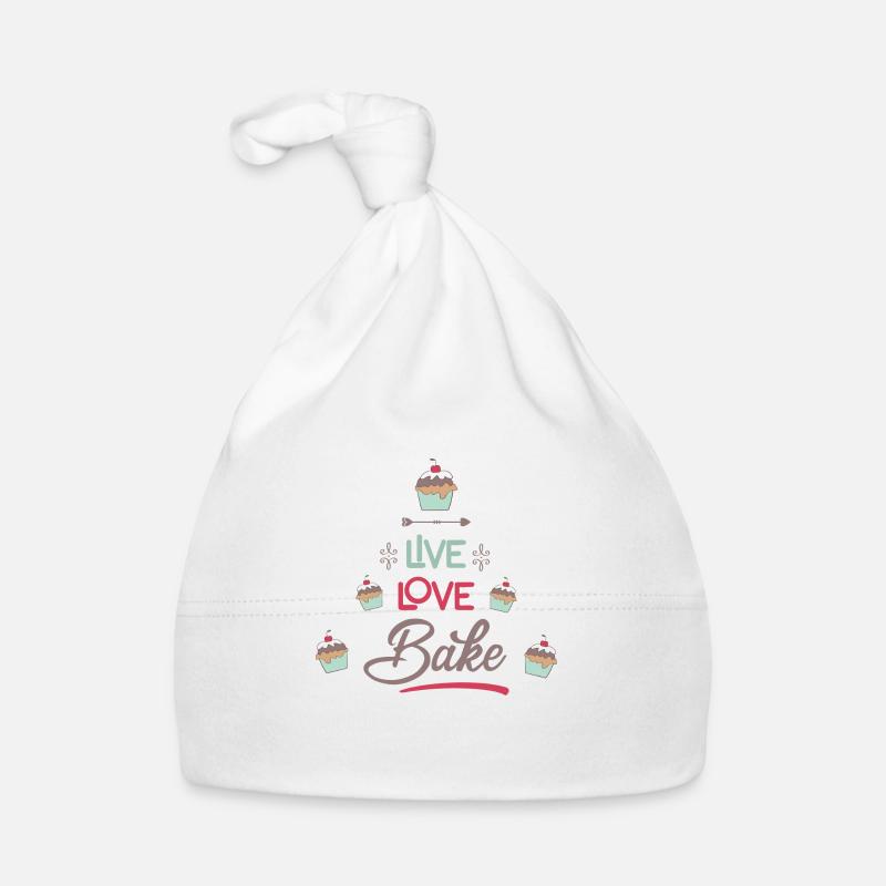 backen - Baby Bio-Mütze - Weiß