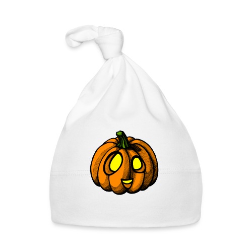 Pumpkin Halloween scribblesirii - Babyhue af økologisk bomuld
