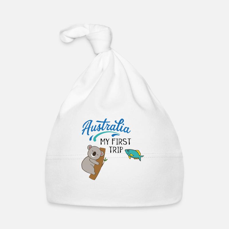 Australia - Organic Baby Cap - white