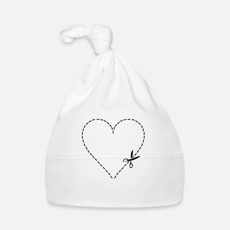 Herz schneiden Baby Bio-Mütze