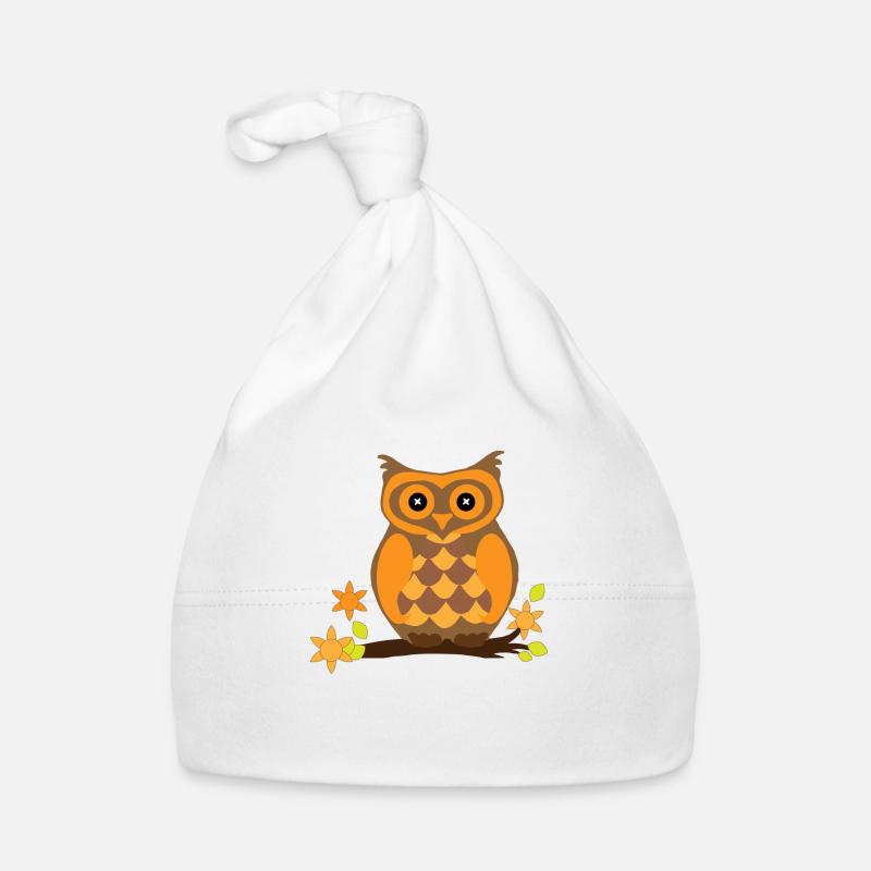 Goldene Eule Baby Bio-Mütze