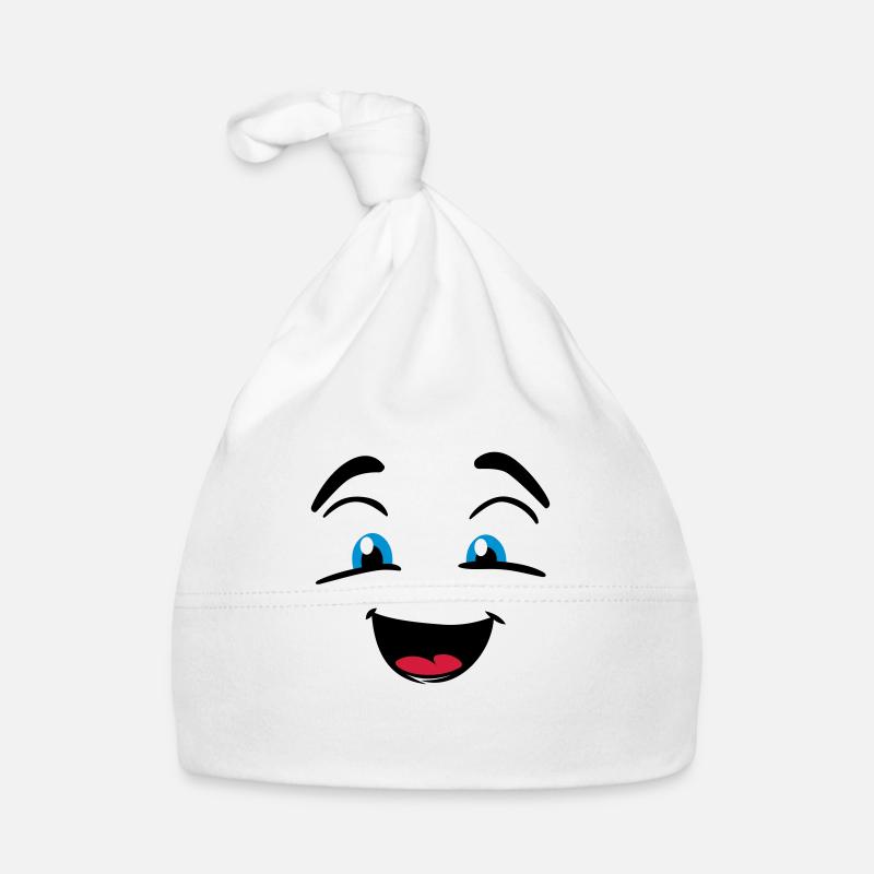 Smiling face Organic Baby Cap