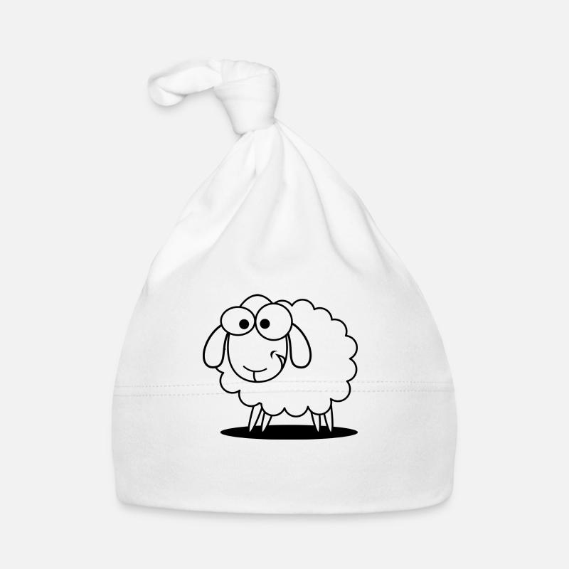 Witziges Schaf Baby Bio-Mütze