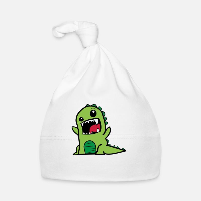 Green Dinosaur Organic Baby Cap