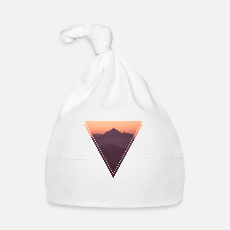 Mountains triangle Organic Baby Cap