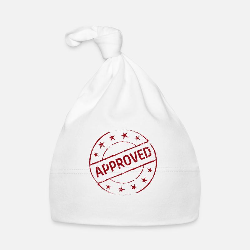 Approved Symbol Geschenk Geschenkidee Baby Bio-Mütze