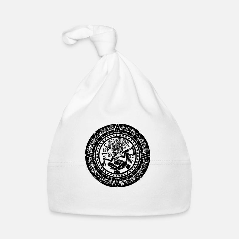 Maya-Kalender - Schwarz Baby Bio-Mütze