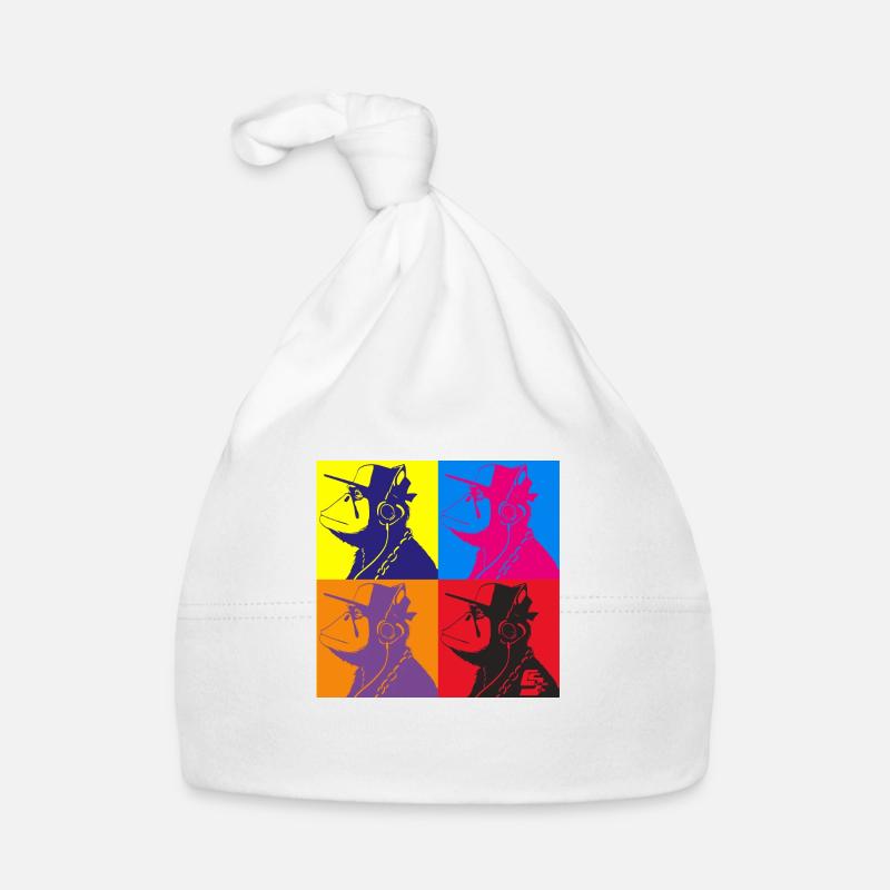 Affe Warhol von Custom Baby Bio-Mütze