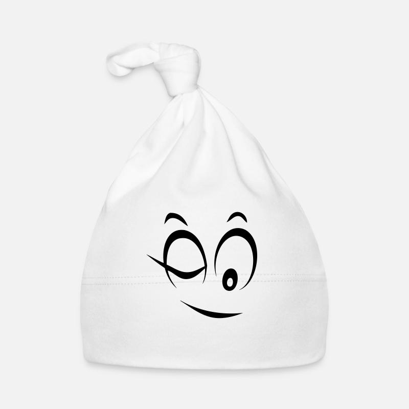 smiley wink oeil2 Organic Baby Cap