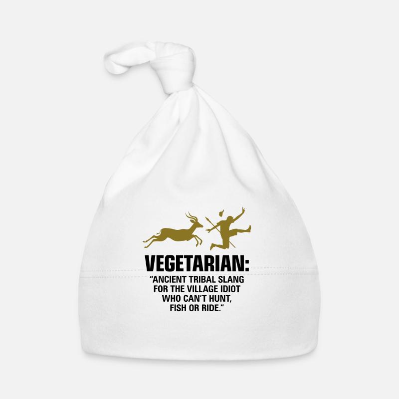 Vegetarians are weak people Organic Baby Cap