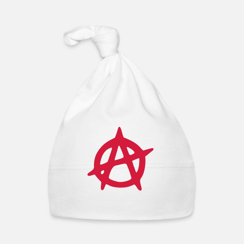 Anarchy - Anarchie (R) - Bonnet bio Bébé - blanc