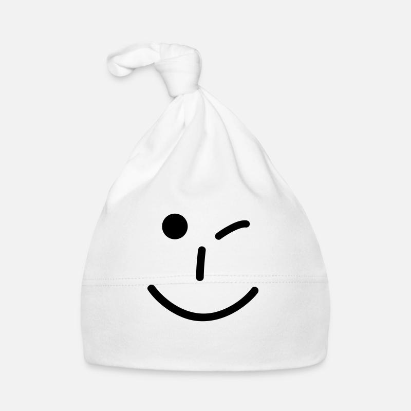 smiley Organic Baby Cap