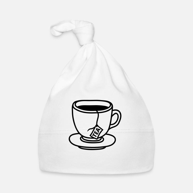 teebeutel glas tasse tee kanne kaffee trinken durs Baby Bio-Mütze