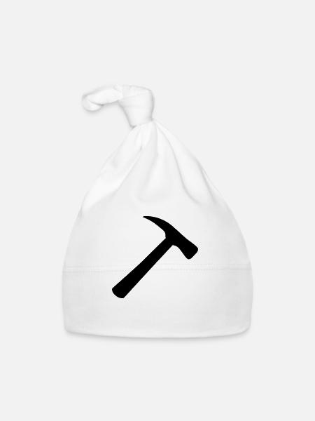 Hammer - Bonnet bio Bébé - blanc - Devant
