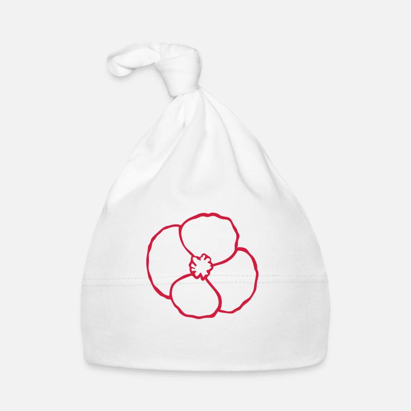 coquelicot fleur 02 Bonnet bio Bébé