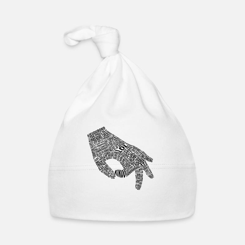 Jeu du rond noir (mème) Bonnet bio Bébé