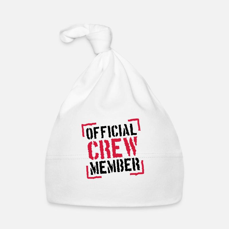 Official Crew Member Stamp Design Organic Baby Cap