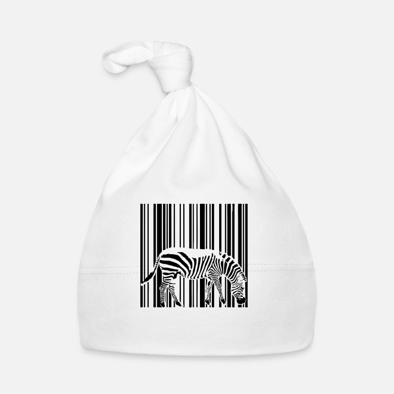 Barcode Zebra Baby Bio-Mütze
