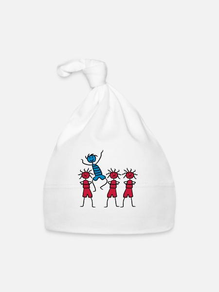 Be Different Happy Funny Boy - Organic Baby Cap - white - Front