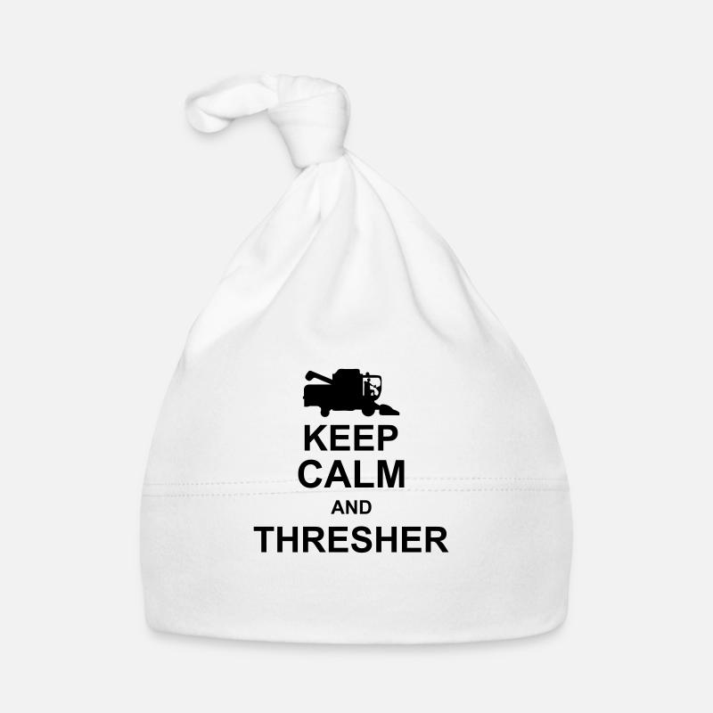 keep calm and thresher kg10 Organic Baby Cap