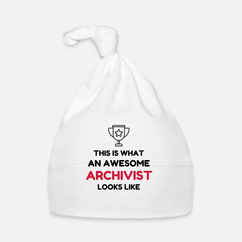 Archivist Archives Archivar Archiviste Archivista Organic Baby Cap