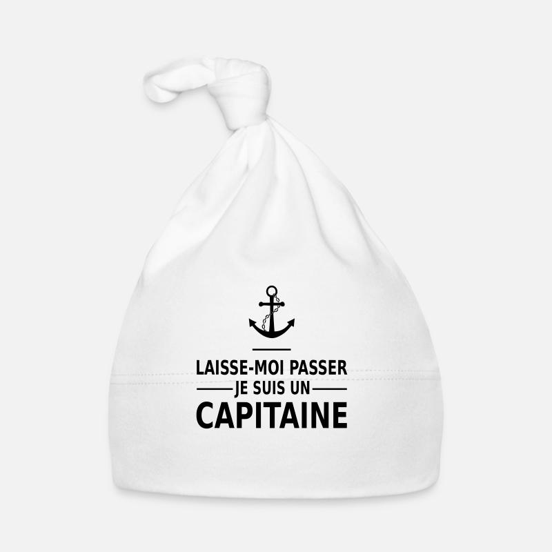 laisse-moi passer je suis un capitaine Bonnet bio Bébé