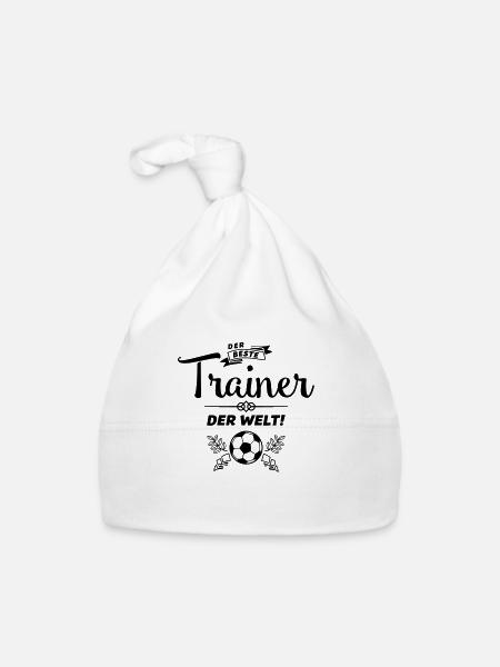 der beste trainer - Baby Bio-Mütze - Weiß
