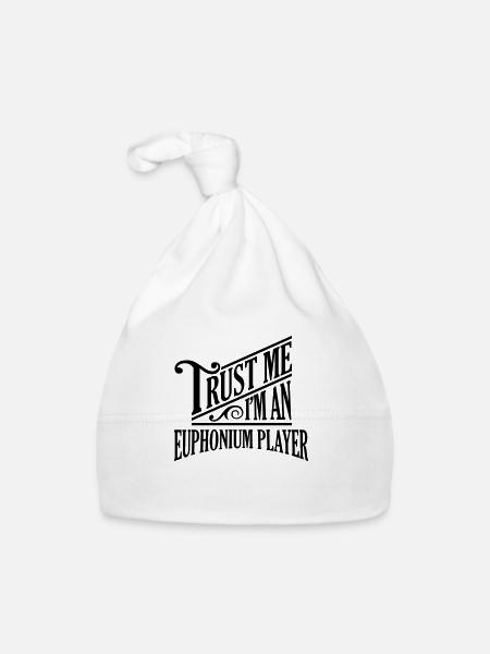 Trust me I'm an euphonium player pro desi - Organic Baby Cap - white - Front