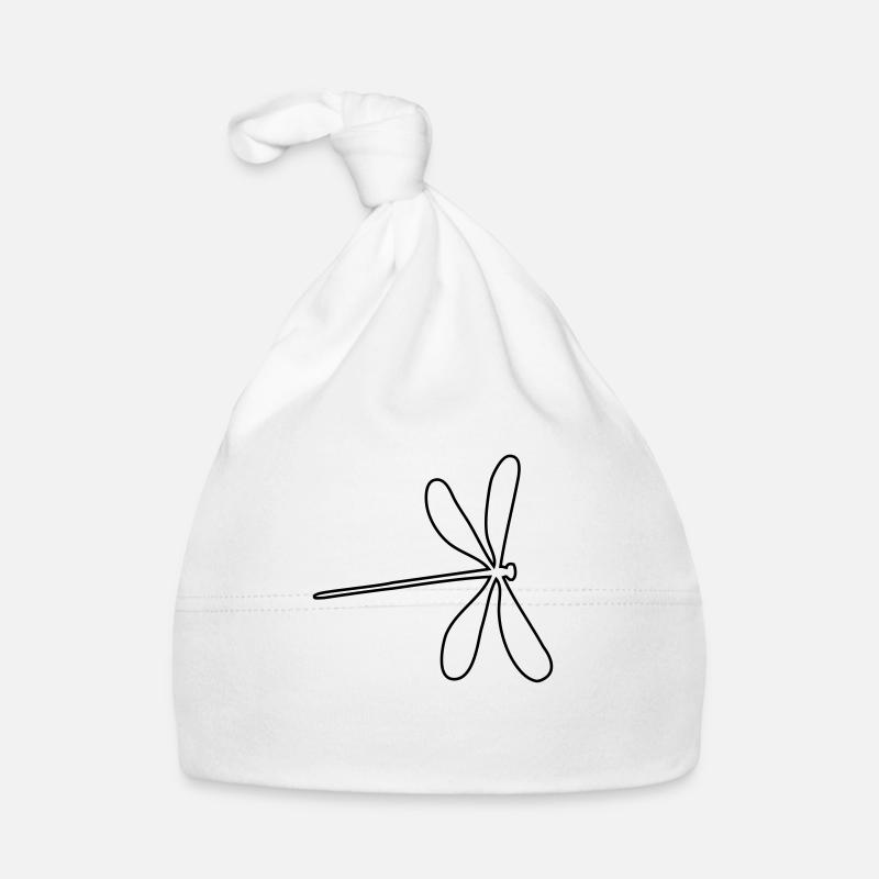 libelle - Baby Bio-Mütze - Weiß