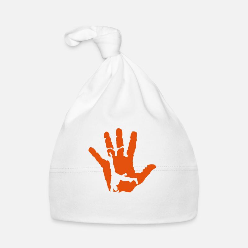 main capoeira - Bonnet bio Bébé - blanc