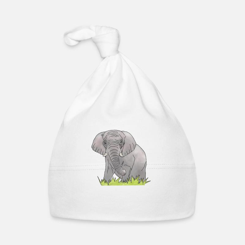 Éléphant Bonnet bio Bébé