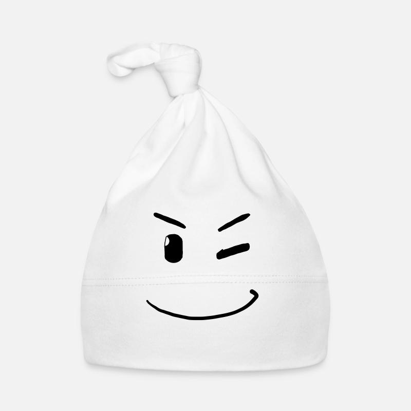 Visage clignotant - Bonnet bio Bébé