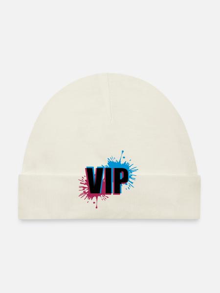 Effet 3D VIP - Bonnet bio Bébé - blanc - Devant