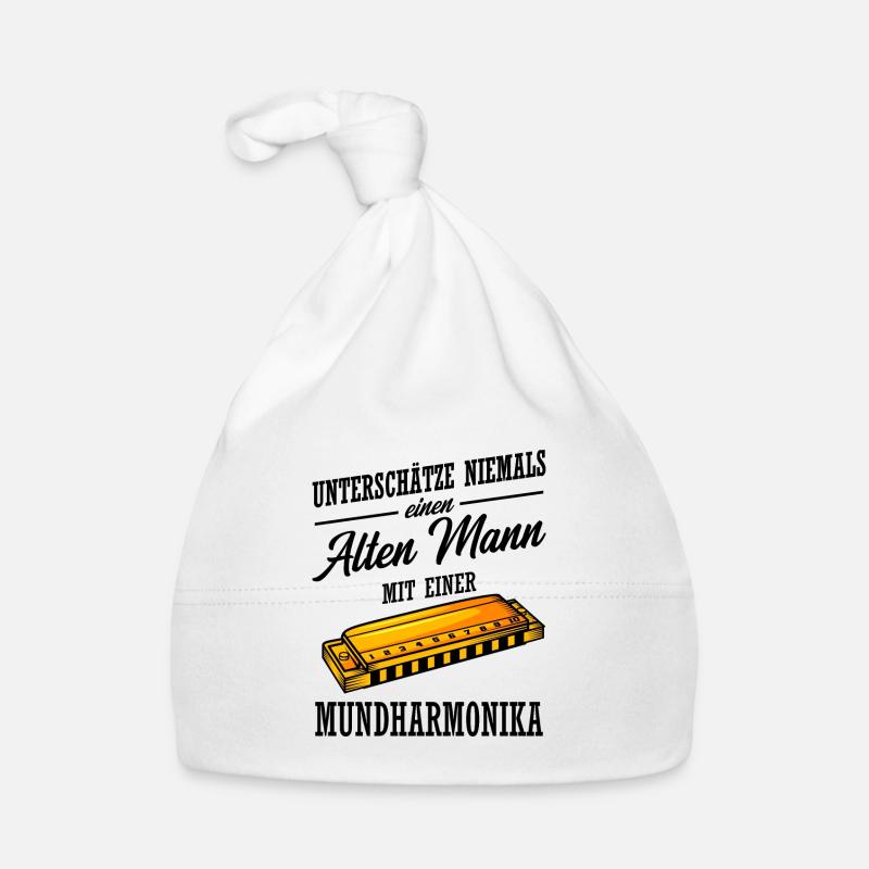 Mundharmonika Geschenk Baby Bio-Mütze