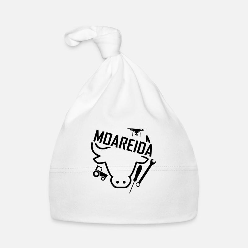 LogoMoareida schwarz Baby Bio-Mütze