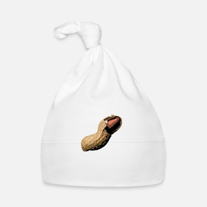 peeled peanut comic style Organic Baby Cap