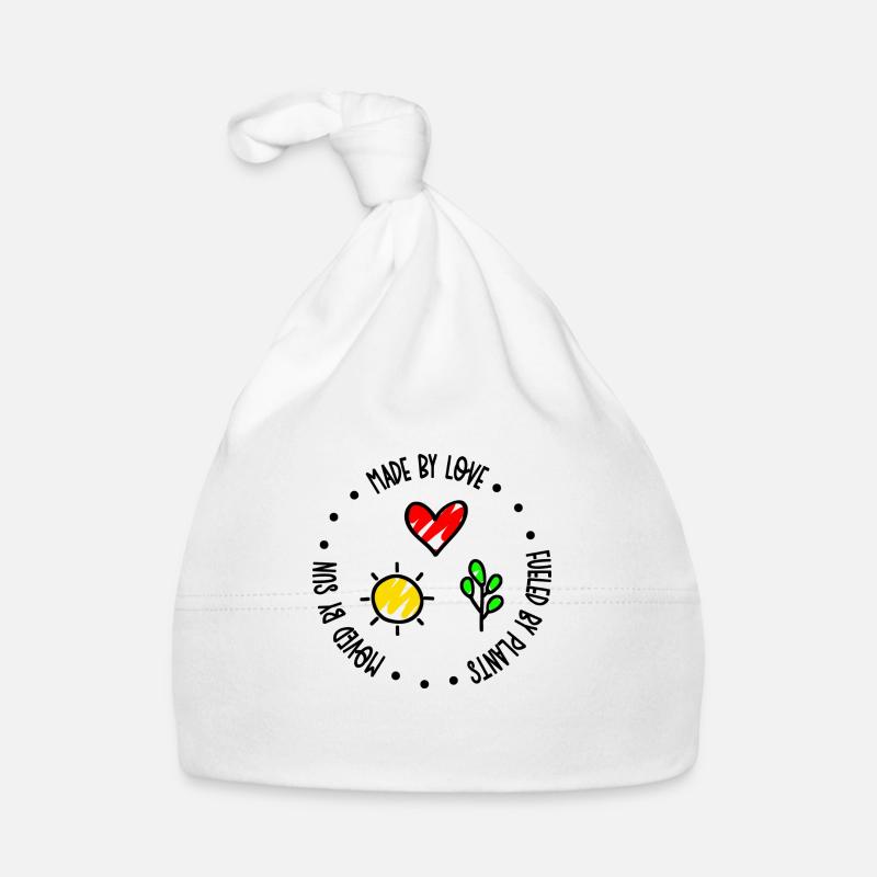 Amour soleil plantes vegan eco durabilité vert Bonnet bio Bébé