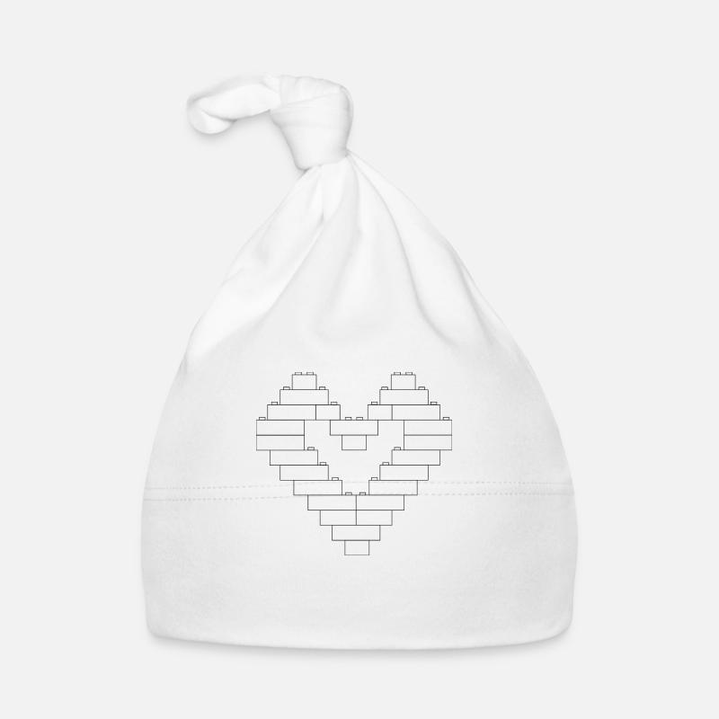 Blocs de coeur avec l’ouverture Bonnet bio Bébé