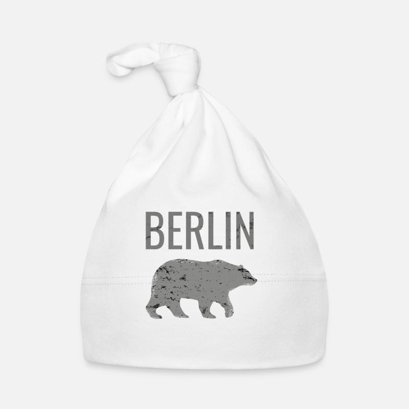 Berlin mit dem Bären Bär wie Berlin Spruch Baby Bio-Mütze
