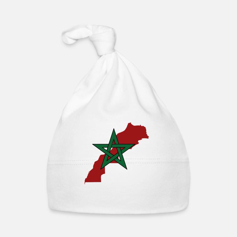 Morocco - Organic Baby Cap - white
