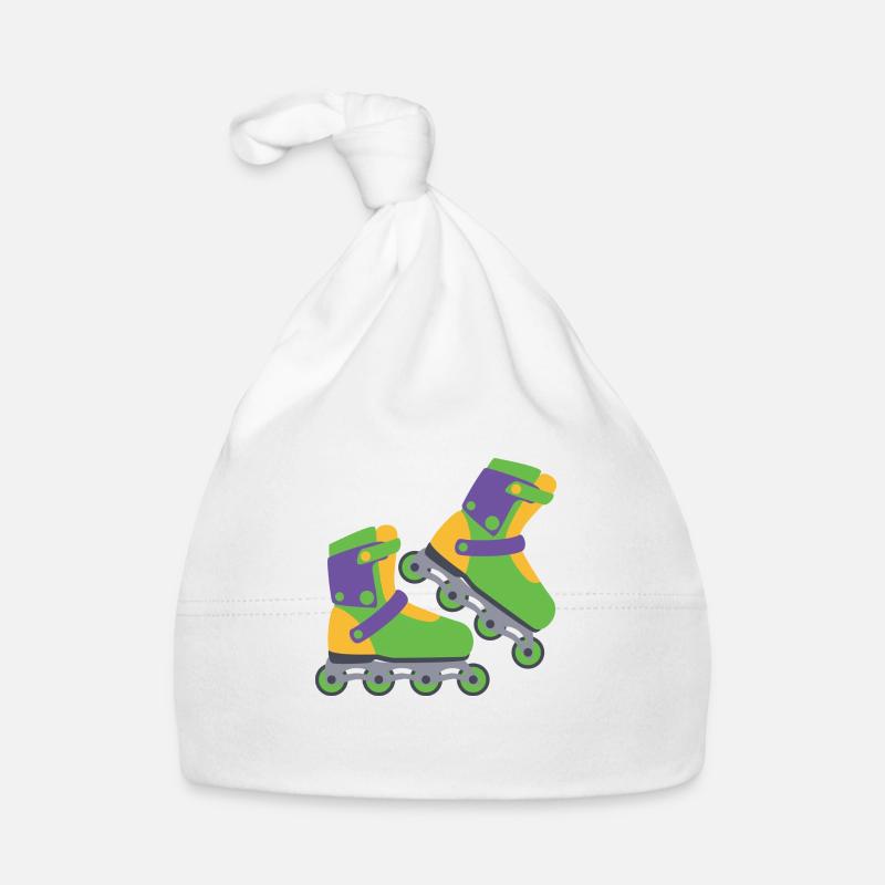 roller skates Organic Baby Cap