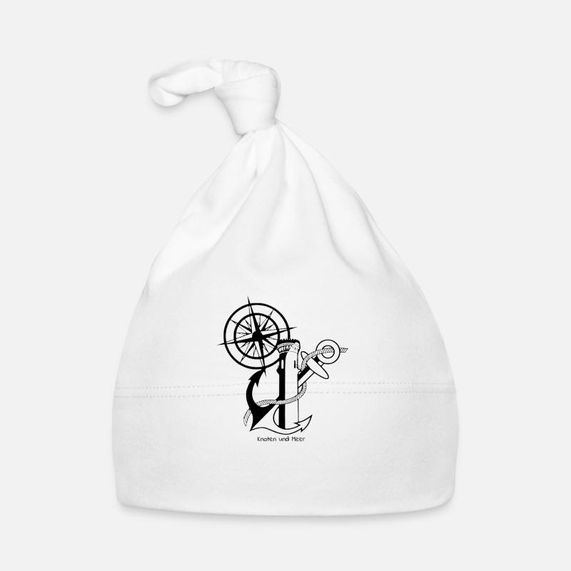 Anchor and compass rose Organic Baby Cap
