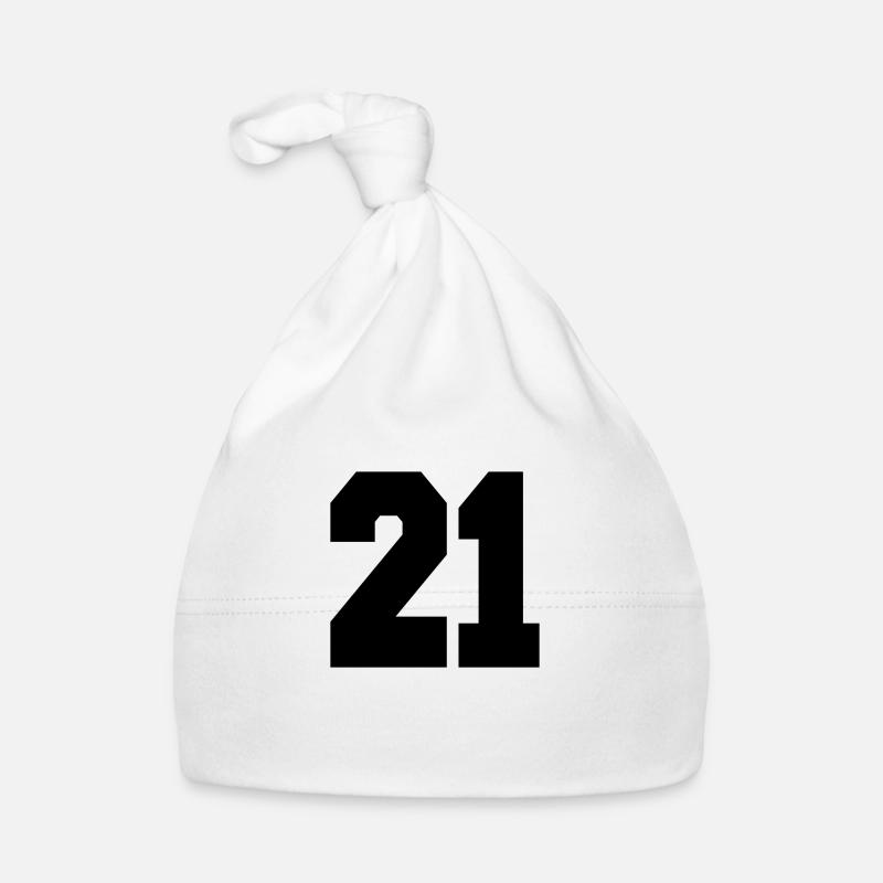 21 sport jersey number, jersey, 21 back number Organic Baby Cap