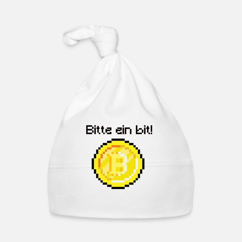 Bitcoin Maximalist (Bitte ein bit!) - Baby Bio-Mütze - Weiß