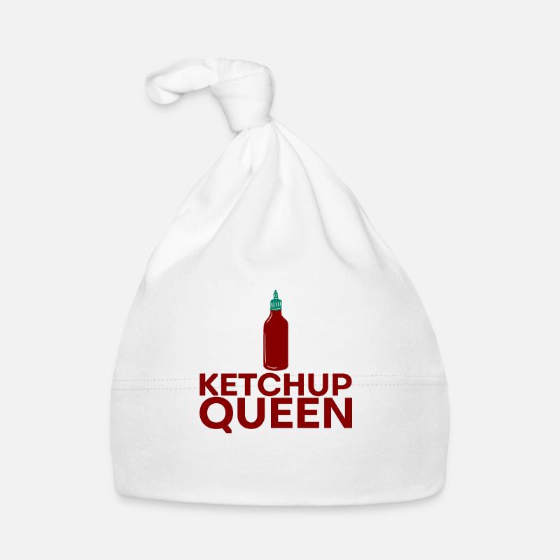 Ketchup Reine 8 - Bonnet bio Bébé - blanc